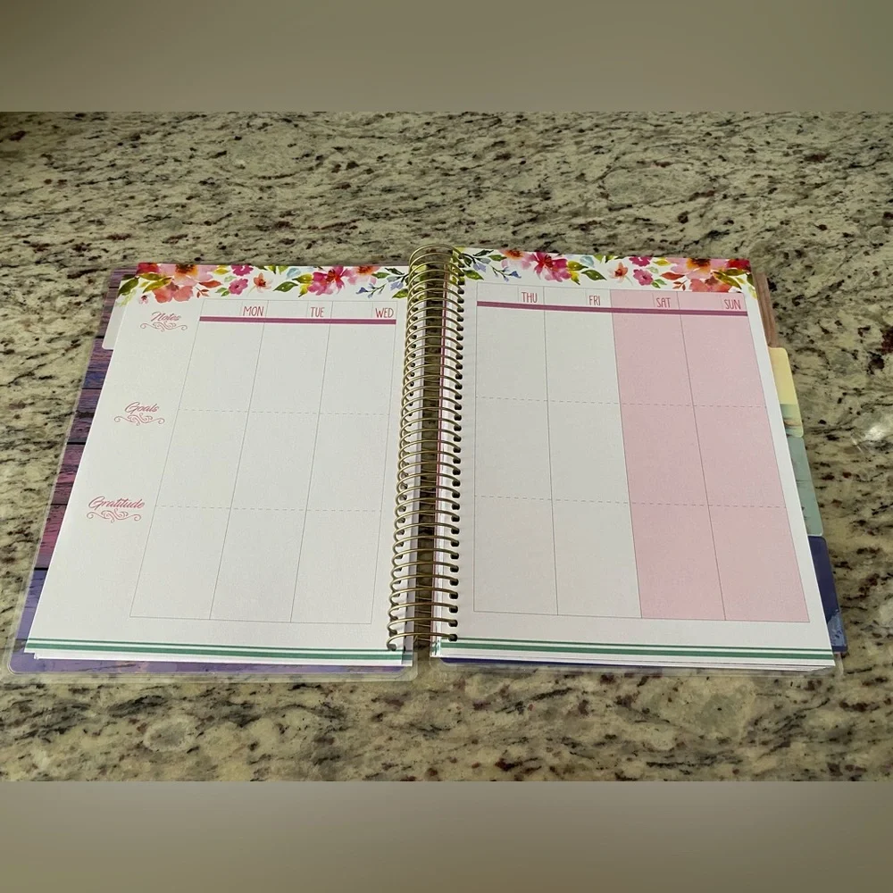 Paperhouse life planner undated 1 John 4:19 spiral bound biblical stickers